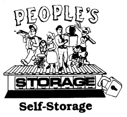 PEOPLE'S STORAGE SELF-STORAGE logo