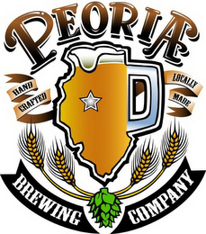 PEORIA HAND CRAFTED LOCALLY MADE BREWING COMPANY logo
