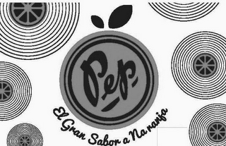 PEP EL GRAN SABOR A NARANJA logo