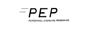 PEP PERSONNEL EXERCISE PROGRAMS logo