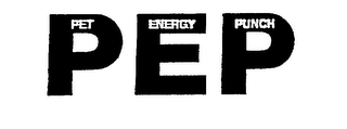 PEP PET ENERGY PUNCH logo
