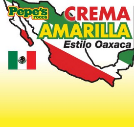 PEPE'S FOODS CREMA AMARILLA ESTILO OAXACA logo