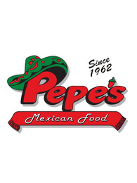 PEPE'S MEXICAN FOOD SINCE 1962 logo