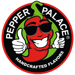PEPPER PALACE HANDCRAFTED FLAVORS logo