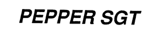 PEPPER SGT logo