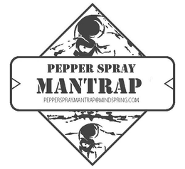 PEPPER SPRAY MANTRAP PEPPERSPRAYMANTRAP@MINDSPRING.COM logo