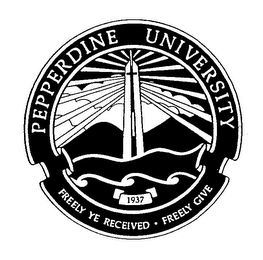 PEPPERDINE UNIVERSITY FREELY YE RECEIVED FREELY GIVE 1937 logo