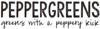 PEPPERGREENS GREENS WITH A PEPPERY KICK logo