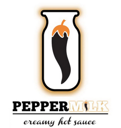 PEPPERMILK CREAMY HOT SAUCE logo