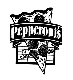 PEPPERONI'S THE SUPER SLICE logo