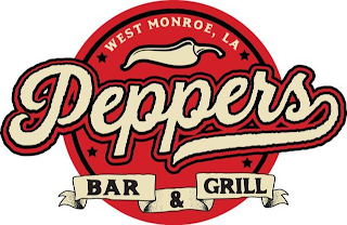 PEPPERS BAR & GRILL WEST MONROE, LA logo