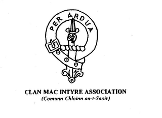 PER ARDUA CLAN MAC INTYRE ASSOCIATION (COMUNN CHLOINN AN-T-SAOIR) logo