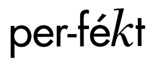 PER-FÉKT logo