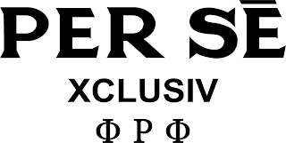 PER SE XCLUSIV PHI RHO PHI logo