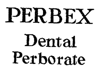PERBEX DENTAL PERBORATE logo