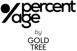 % PERCENT AGE BY GOLD TREE logo