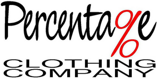 PERCENTA%E CLOTHING COMPANY logo