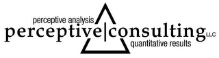 PERCEPTIVE | CONSULTING LLC PERCEPTIVE ANALYSIS QUANTITATIVE RESULTS logo