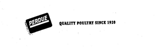 PERDUE QUALITY POULTRY SINCE 1920 logo