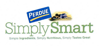 PERDUE SIMPLY SMART SIMPLE INGREDIENTS, SIMPLY NUTRITIOUS, SIMPLY TASTES GREAT logo