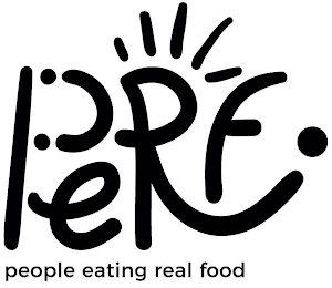 PERF. PEOPLE EATING REAL FOOD logo