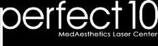 PERFECT 10 MEDAESTHETICS LASER CENTER logo