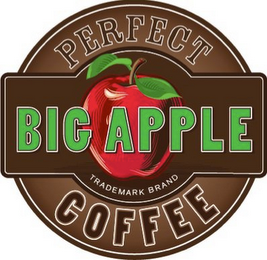 PERFECT BIG APPLE TRADEMARK BRAND COFFEE logo
