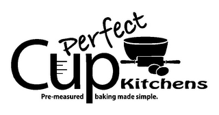 PERFECT CUP KITCHENS PRE-MEASURED BAKING MADE SIMPLE. logo