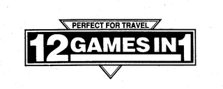 PERFECT FOR TRAVEL 12 GAMES IN 1