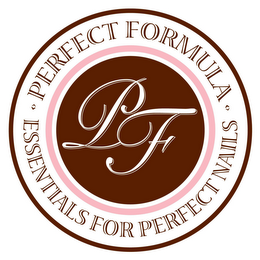 PERFECT FORMULA PF ESSENTIALS FOR PERFECT NAILS logo