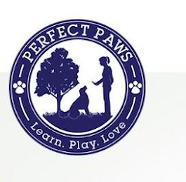 PERFECT PAWS LEARN. PLAY. LOVE logo