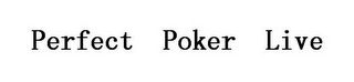 PERFECT POKER LIVE logo