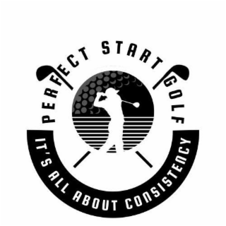 PERFECT START GOLF IT'S ALL ABOUT CONSISTENCY logo