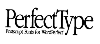 PERFECT TYPE POSTSCRIPT FONTS FOR WORDPERFECT logo
