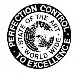 PERFECTION CONTROL TO EXCELLENCE STATE OF THE ART WORLD WIDE logo