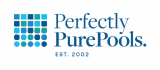 PERFECTLY PUREPOOLS. EST. 2002 logo