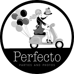 PERFECTO PARTIES AND PHOTOS logo
