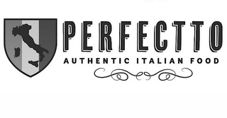PERFECTTO AUTHENTIC ITALIAN FOOD logo