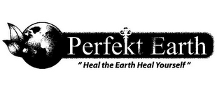 PERFEKT EARTH "HEAL THE EARTH HEAL YOURSELF" logo