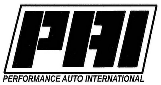 PERFORMANCE AUTO INTERNATIONAL PAI logo