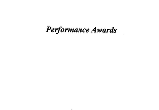 PERFORMANCE AWARDS logo