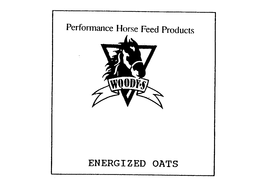 PERFORMANCE HORSE FEED PRODUCTS WOODY'SENERGIZED OATS logo