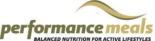 PERFORMANCE MEALS BALANCED NUTRITION FOR ACTIVE LIFESTYLES logo