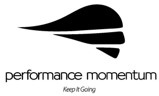 PERFORMANCE MOMENTUM KEEP IT GOING logo