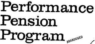 PERFORMANCE PENSION PROGRAM logo