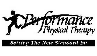 PERFORMANCE PHYSICAL THERAPY SETTING THE STANDARD IN: logo