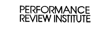 PERFORMANCE REVIEW INSTITUTE logo