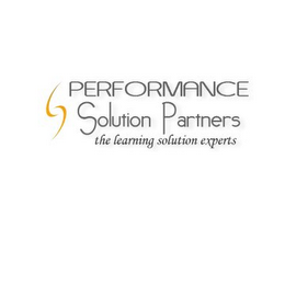 PERFORMANCE SOLUTION PARTNERS THE LEARNING SOLUTION EXPERTS logo