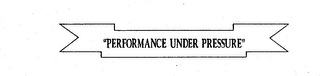 "PERFORMANCE UNDER PRESSURE" logo