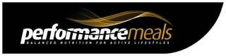 PERFORMANCEMEALS BALANCED NUTRITION FORACTIVE LIFESTYLES logo